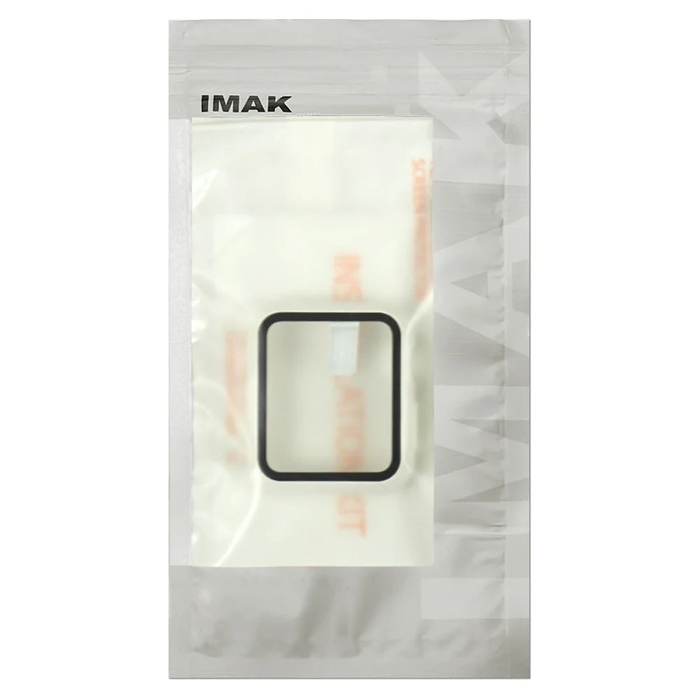 IMAK Watch Case For Apple Watch SE3 / SE2 / SE1 /  6 / 5 / 4 44mm Anti-Scratch Watch Cover with HD Tempered Glass - Black - 6