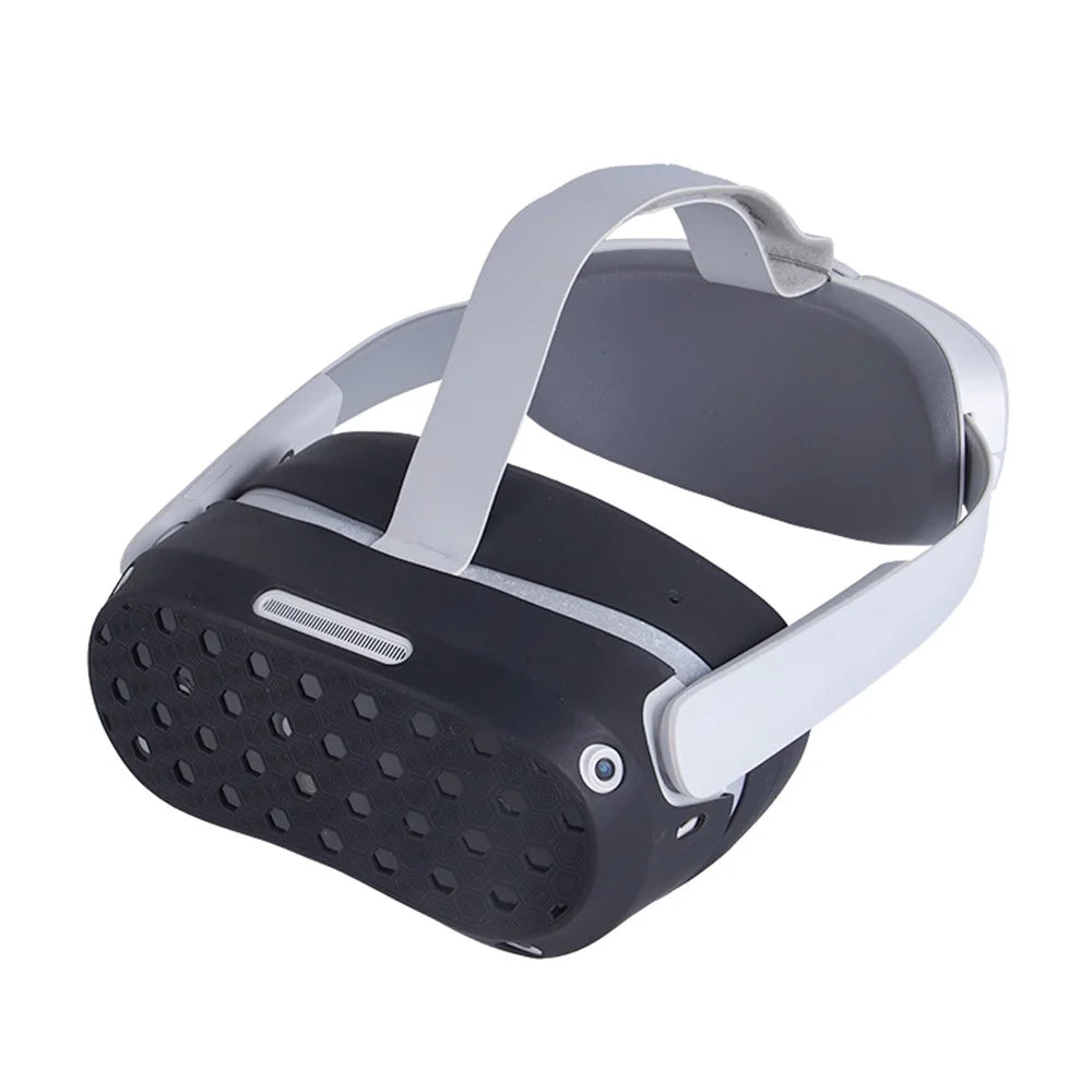Anti-scratch Silicone Cover for Pico 4 VR Gaming Headset Dust-proof Shell Protective Case - Black - 2