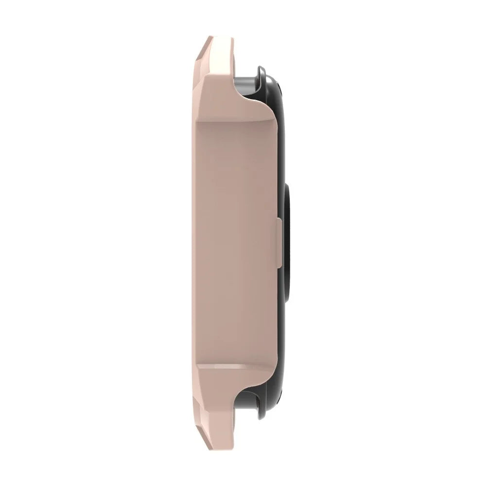 For Xiaomi Smart Band 8 Hard PC Watch Case Protective Frame with Integrated HD Glass Film - Pink - 3