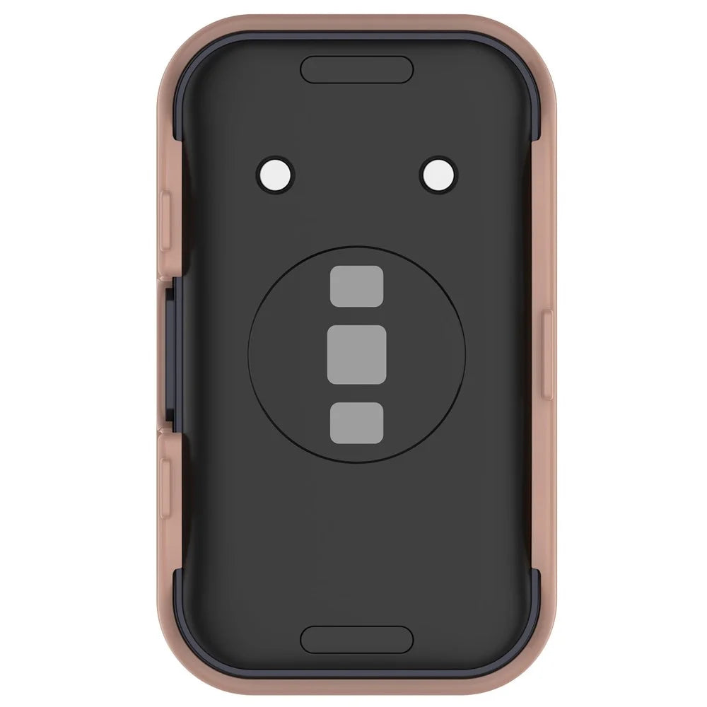 For Huawei Band 8 / Band 8 NFC / Band 9 / Band 9 NFC All Around Hard PC Watch Case Cover with HD Tempered Glass Film - Pink - 7
