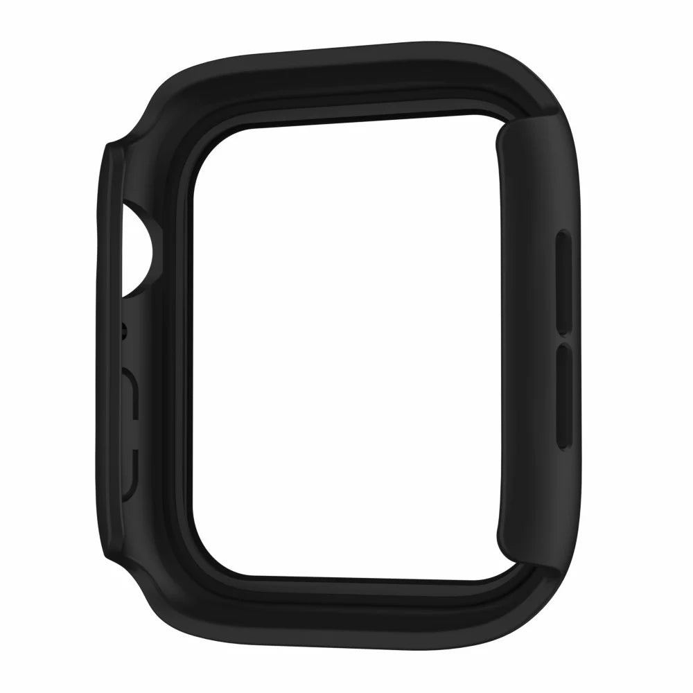 For Apple Watch Series 9 / 8 / 7 45mm IP68 Waterproof PC Case Watch Cover with Tempered Glass Film - Black - 3