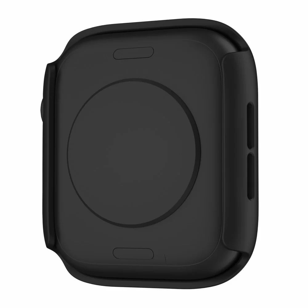 For Apple Watch Series 9 / 8 / 7 45mm IP68 Waterproof PC Case Watch Cover with Tempered Glass Film - Black - 4