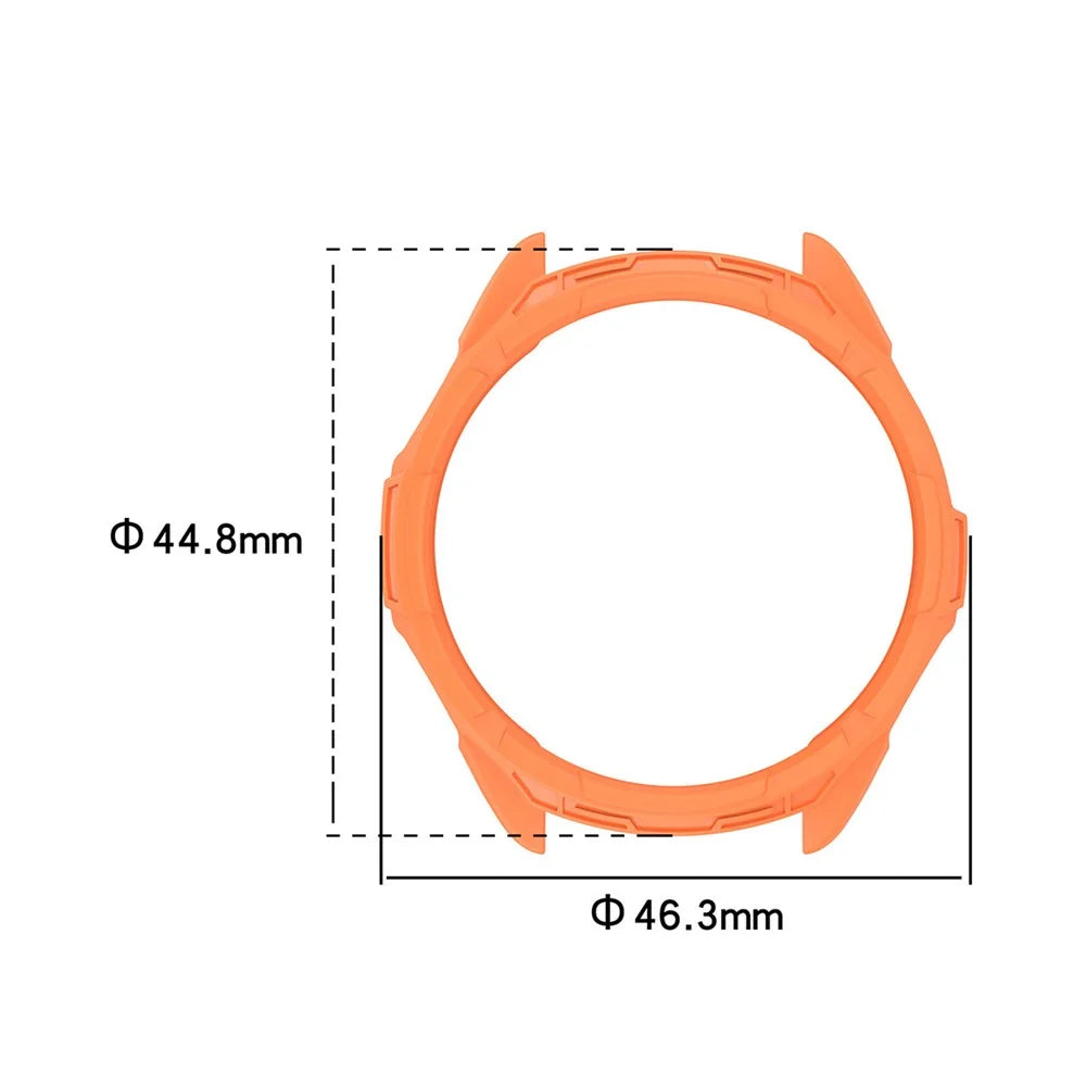 ENKAY HAT PRINCE For Garmin Fenix 7 / 7 Pro 47mm / epix Pro 47mm Anti-Drop Hollow Cover Sports Watch TPU Case Cover - Orange - 6