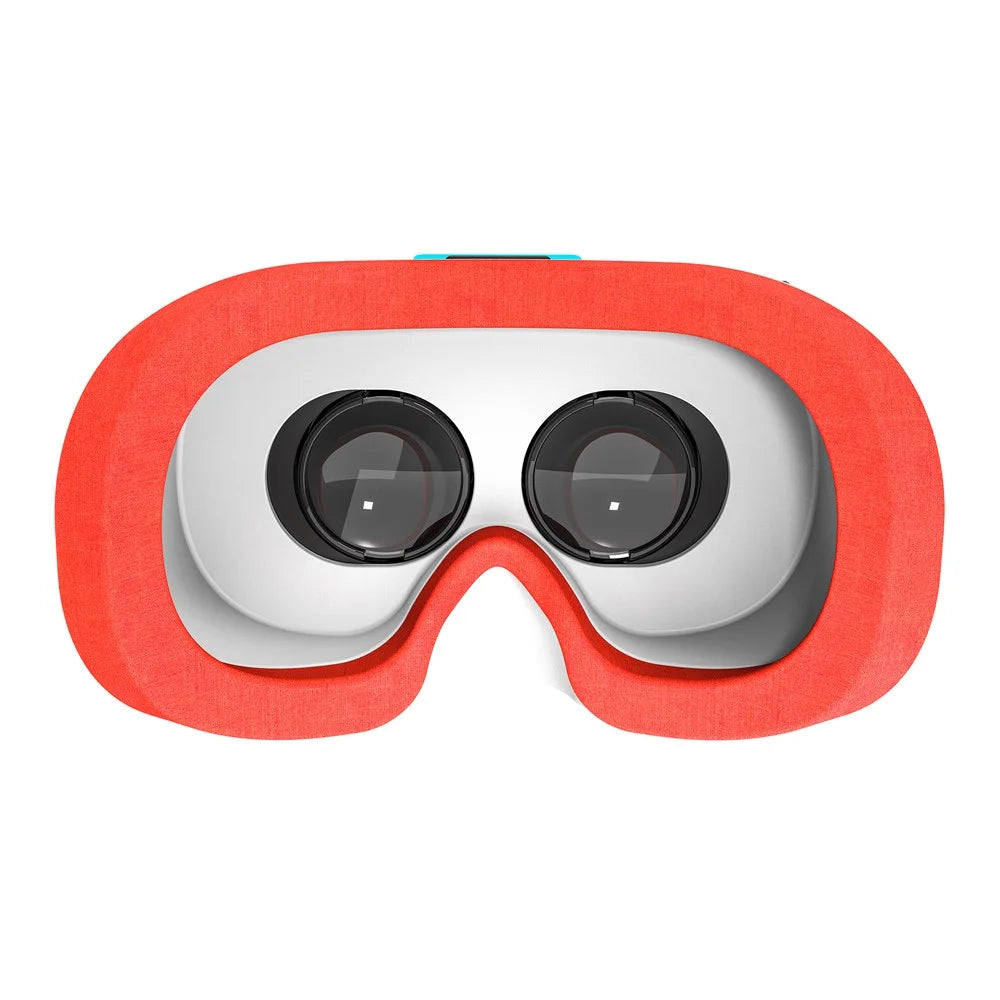 DEVASO VR Headset for Nintendo Switch Game Console Heat Dissipation Plastic Headband VR Glasses - White / Blue - 6