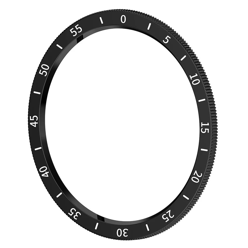 For Samsung Galaxy Watch6 Classic 47mm R960 PC Watch Case Cover Watch Bezel Ring with Dial Plate - Black - 1
