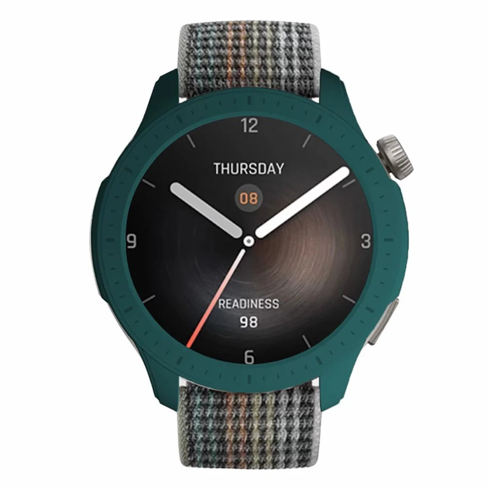 For Huami Amazfit Balance Hard PC Hollow Watch Case Protective Watch Cover - Midnight Green - 2