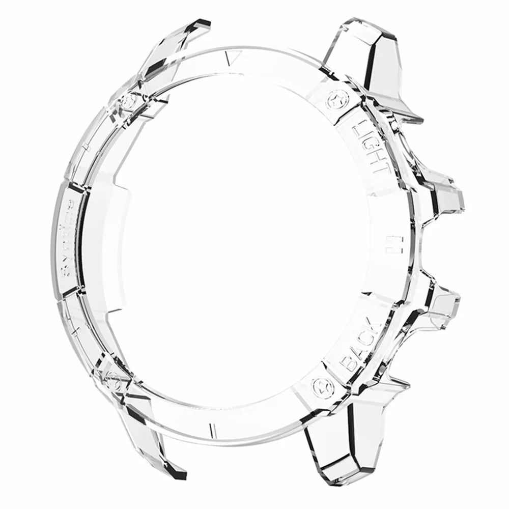 For Syntime 2 / 2 Pro Hard PC Case Half Coverage Watch Frame Cover - Transparent - 4