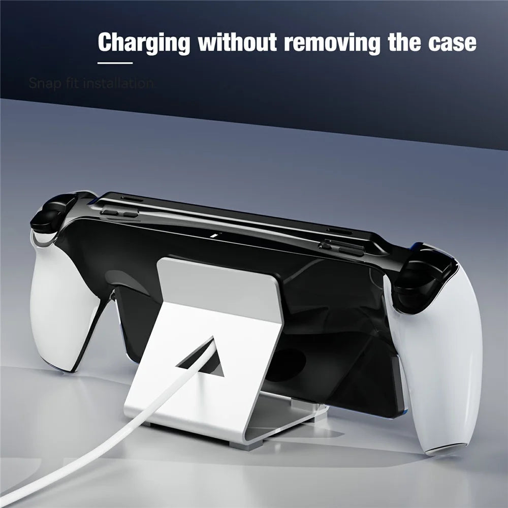 JYS P5187 For PS5 Portal Game Controller Crystal Clear Anti-Scratch PC Protective Case - 6