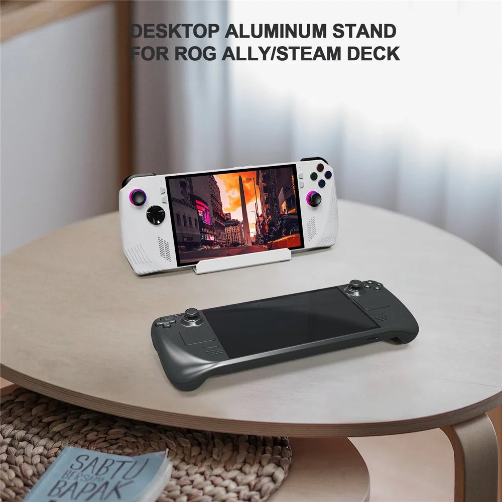 JYS RA003 Display Stand for Nintendo Switch  /  Steam Deck  /  ROG Ally Game Controller Desk Bracket with Memory Card Slot - 2