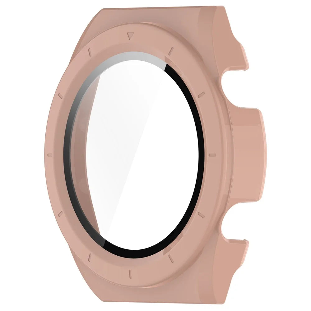 Protective Cover for Xiaomi Watch H1 Hard PC Watch Case with Tempered Glass Screen Protector - Pink - 3