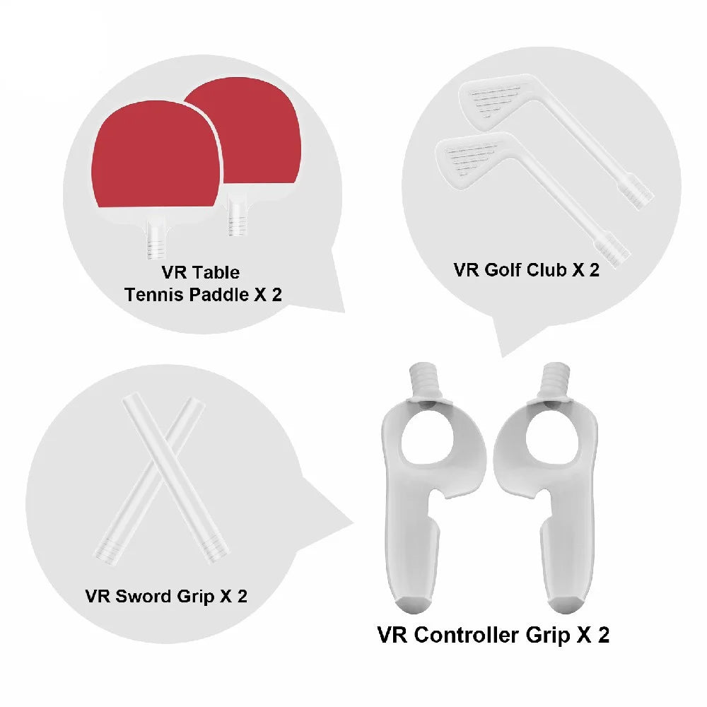 JYS JYS-MQ009 For Meta Quest 3 / 3S Table Tennis Racket Golf Club Adapter Controllers Grips Stick Handle Accessories - 2