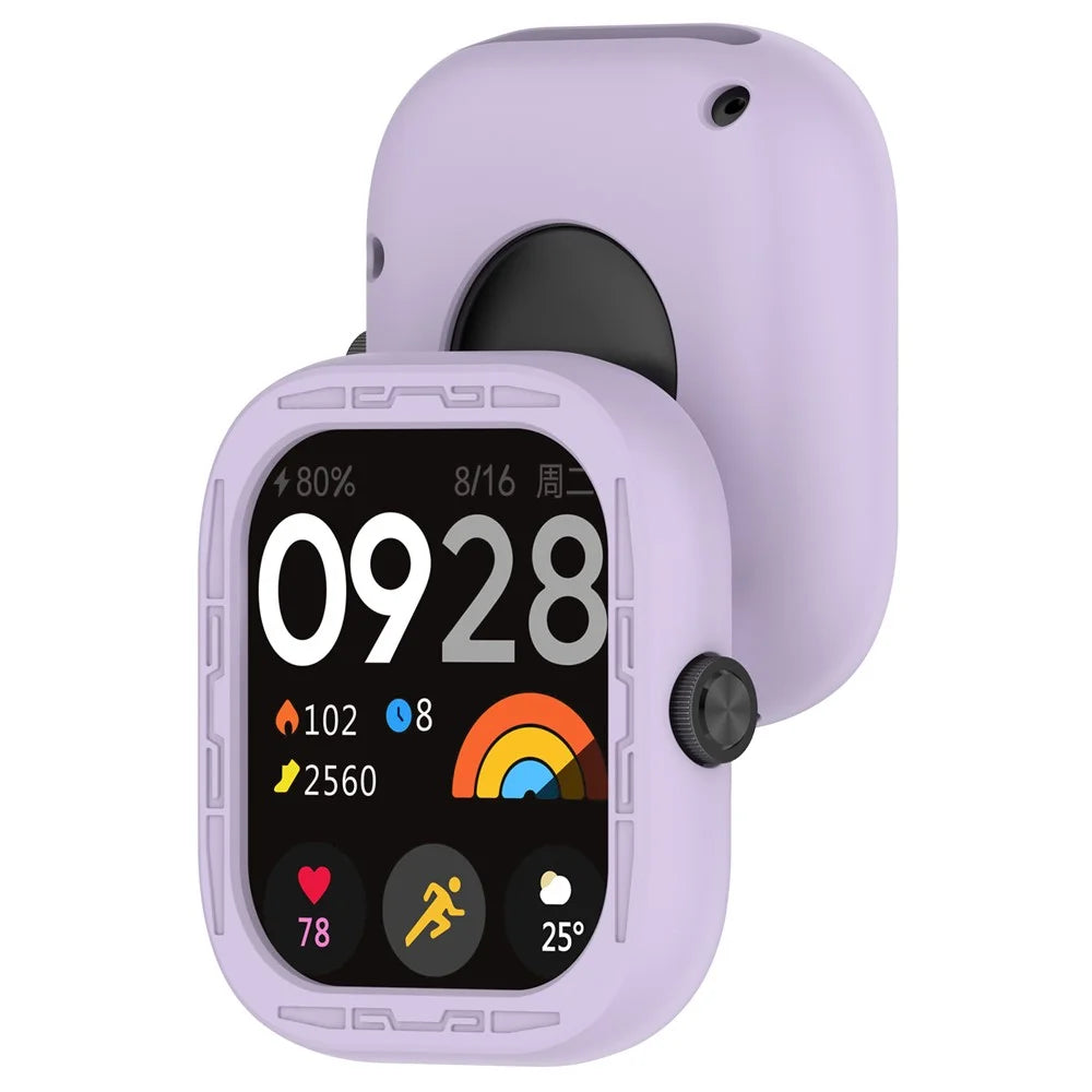 For Xiaomi Redmi Watch 4 Silicone Protective Cover Scratch-Resistant Watch Case - Purple - 7