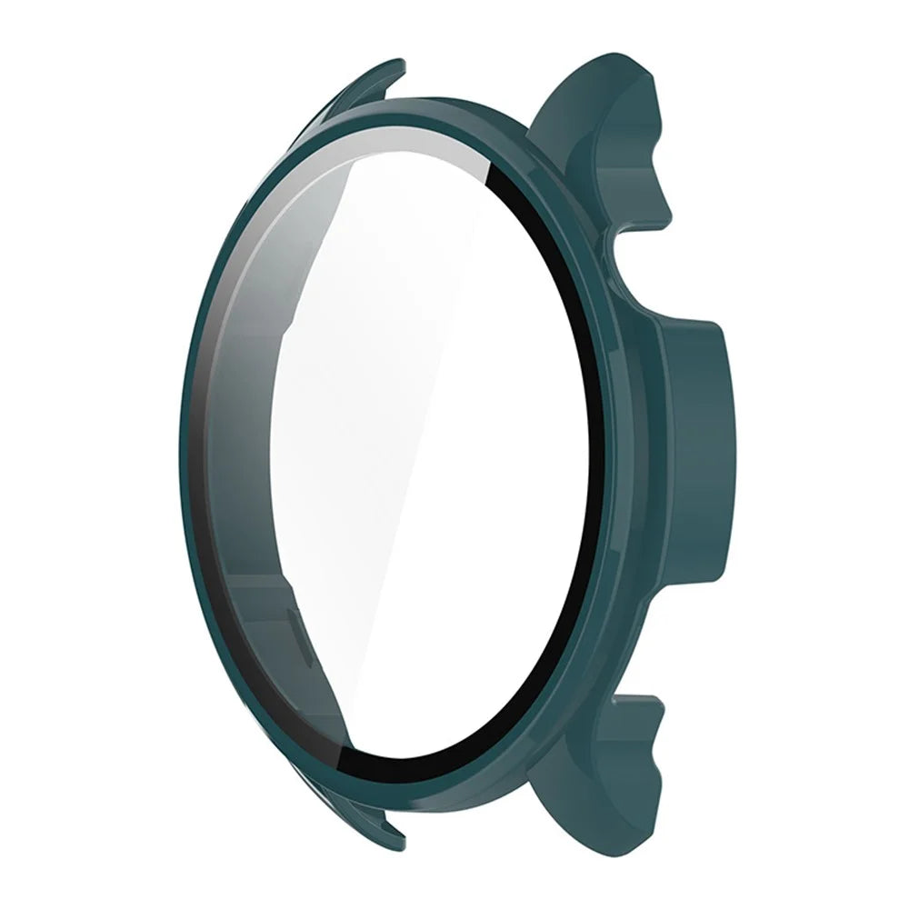 ENKAY HAT PRINCE For Huami Amazfit Balance Overall PC Watch Case with Tempered Glass Screen Protector - Dark Green - 2