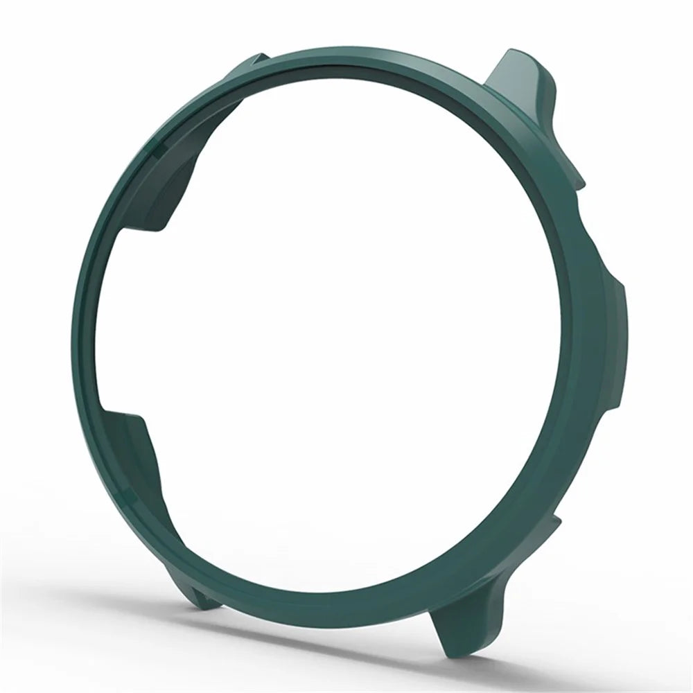 For Mibro Watch Lite2 Watch Protective Frame PC Anti-scratch Half Wrapped Cover - Midnight Green - 2