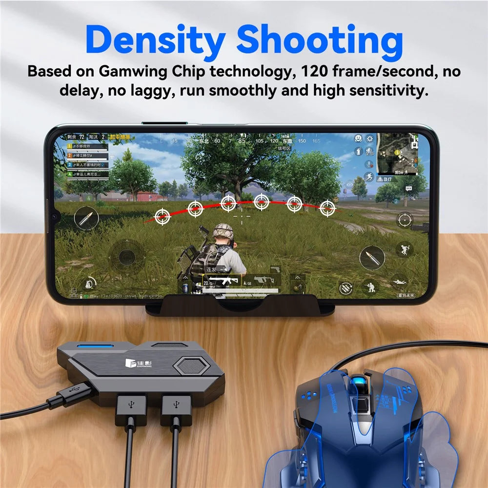 GAMWING Mix SE Keyboard Mouse Adapter Converter Gaming Accessory for 8-Pin Android - 5