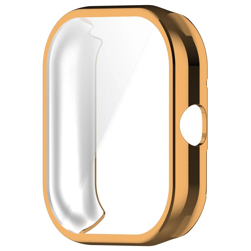 For Xiaomi Redmi Watch 4 TPU Watch Protective Case Electroplating Anti-drop Frame - Rose Gold - 2