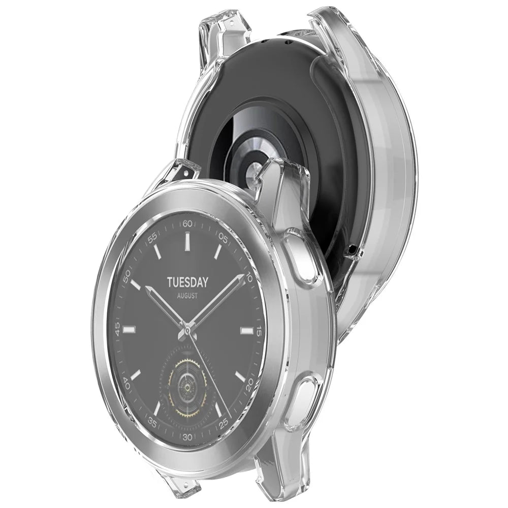 For Xiaomi Watch S3 TPU Watch Protective Case Electroplating Anti-collision Cover - Transparent - 6