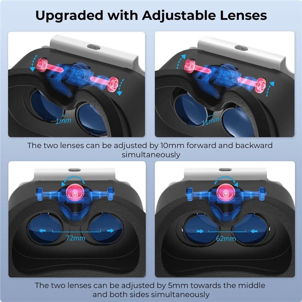 DEVASO For Nintendo Switch VR Headset with Adjustable Head Strap, Version 3.0 - 5