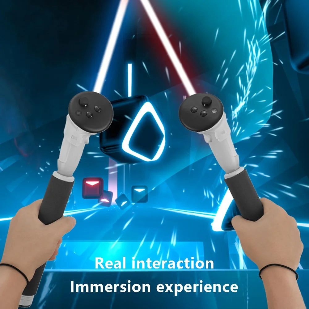 HIBLOKS Gamepad Stick for Oculus Quest 3 Handles Extension Controller Grips ABS+Sponge VR Controller - 2