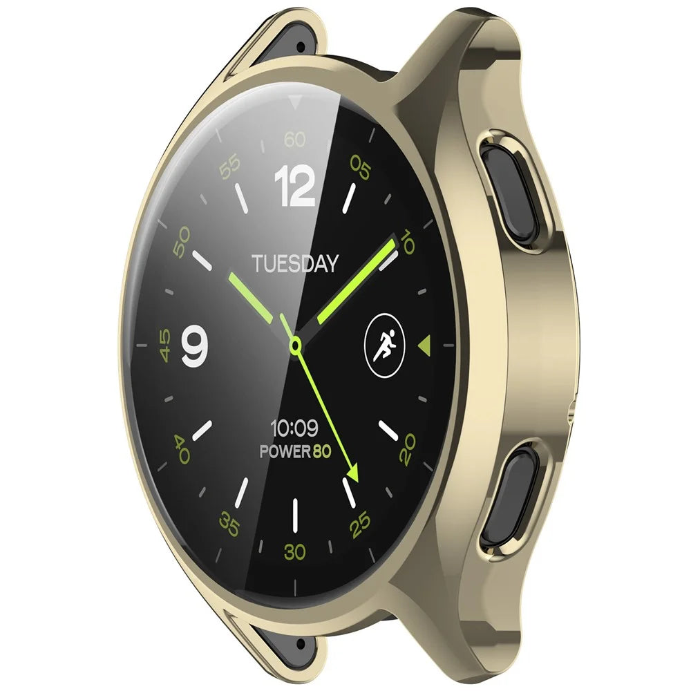 For Xiaomi Watch 2 Electroplated TPU Watch Case Full Coverage Protective Cover - Gold - 5