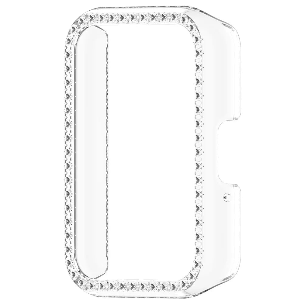 For Samsung Galaxy Fit3 R390 Anti-Collision Watch Case Rhinestone Decor PC Hollow Clear Protective Frame - 2