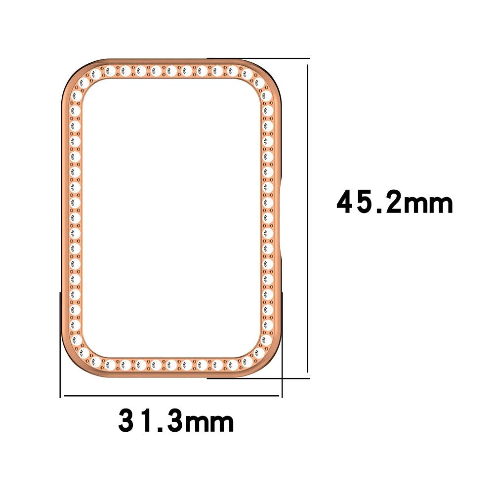 For Samsung Galaxy Fit3 R390 Anti-Collision Watch Case Rhinestone Decor PC Hollow Clear Protective Frame - 7