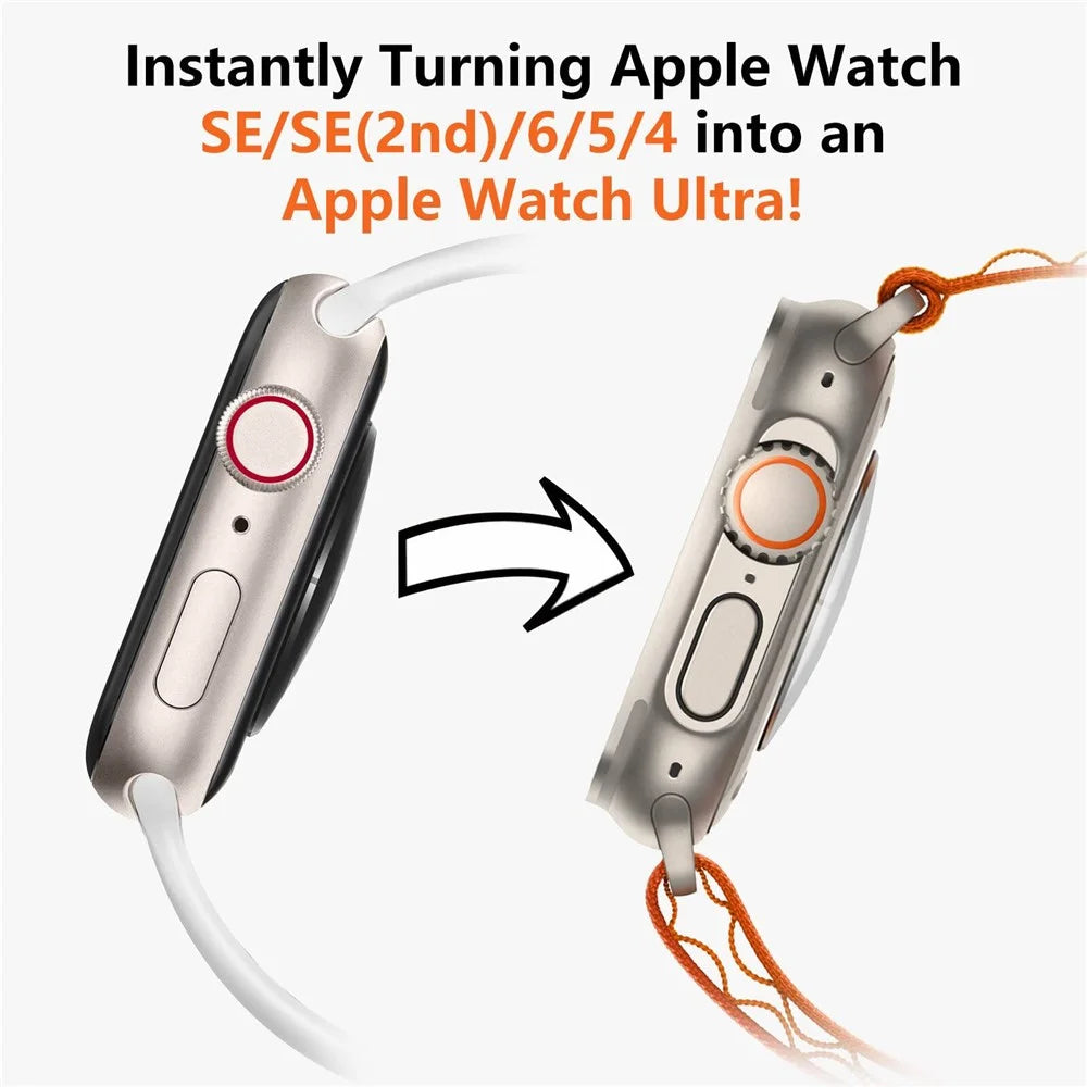 Watch Cover for Apple Watch Series SE3 / SE2 / SE1 /  6 / 5 / 4 44mm Aluminum Alloy Protective Case - Titanium - 3