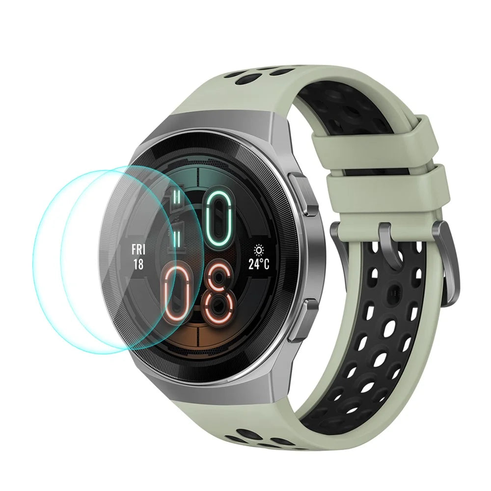 HAT PRINCE 2Pcs/Pack 0.2mm 9H 2.15D Tempered Glass Screen Films for Huawei Watch GT 2e 46mm Vitality Edition - 1