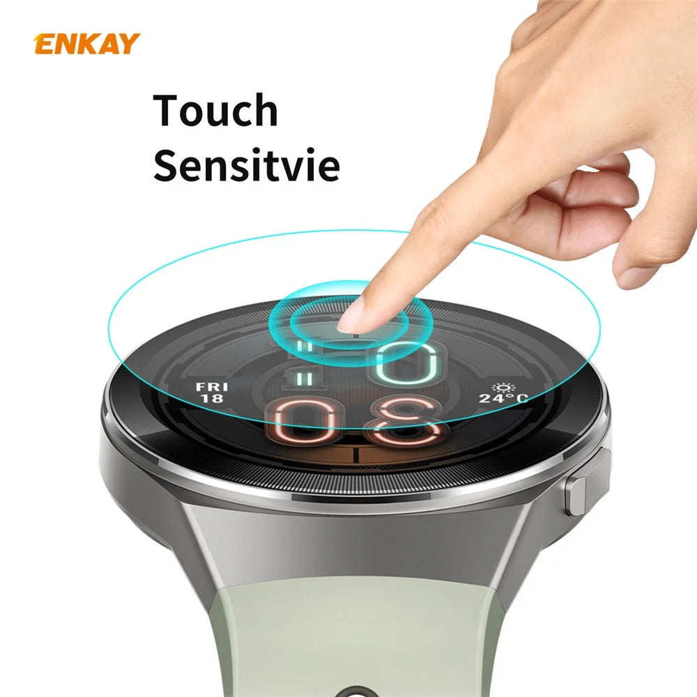 HAT PRINCE 2Pcs/Pack 0.2mm 9H 2.15D Tempered Glass Screen Films for Huawei Watch GT 2e 46mm Vitality Edition - 3