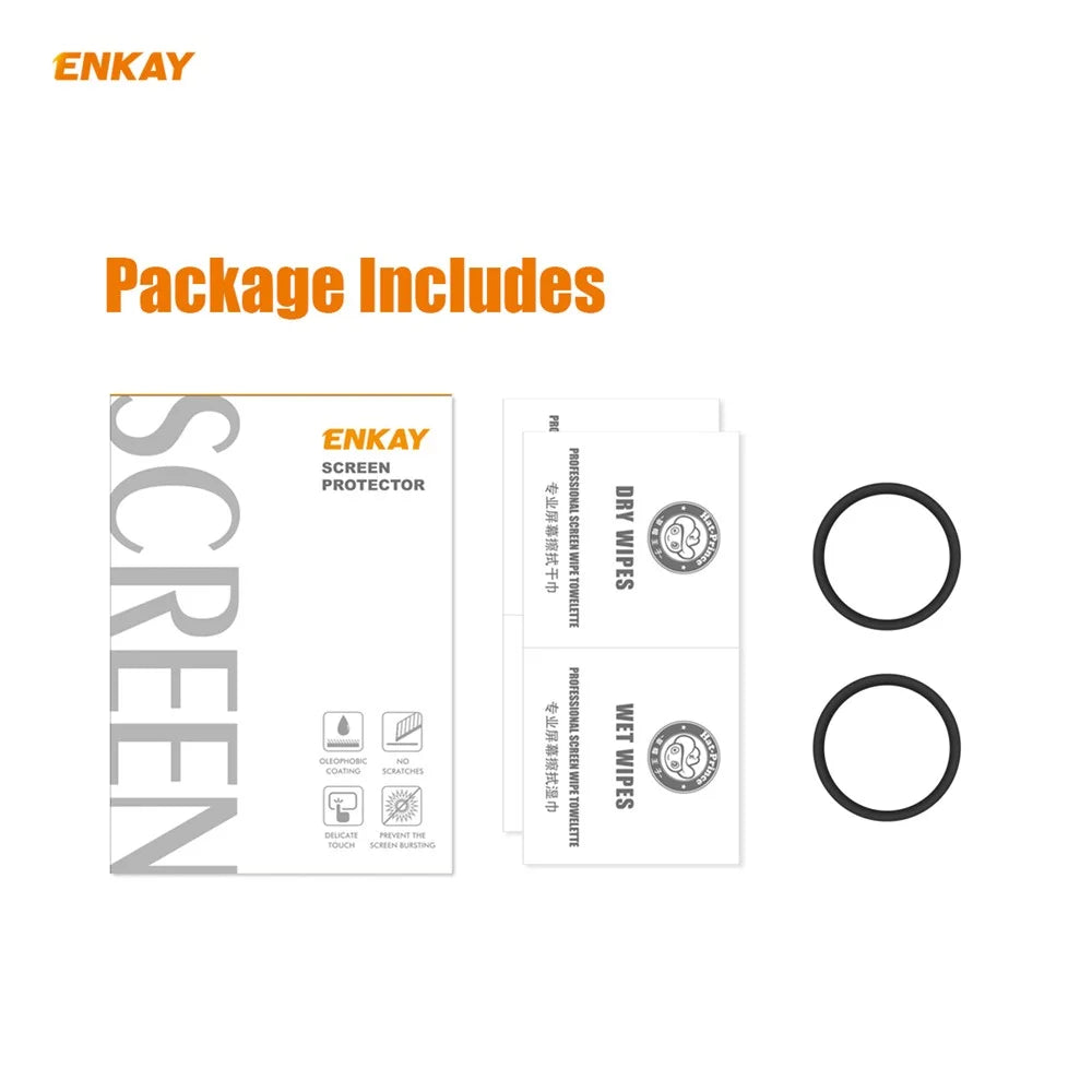2Pcs/Set ENKAY HAT PRINCE 3D PC Edge + PMMA Full Size Screen Film for Samsung Galaxy Watch Active2 40mm - 6