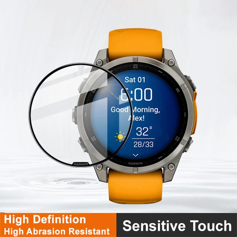 IMAK For Garmin Fenix 8 47mm AMOLED / Fenix 8 MIP Solar 47mm Screen Protector Anti-Scratch PMMA Watch Film - 3