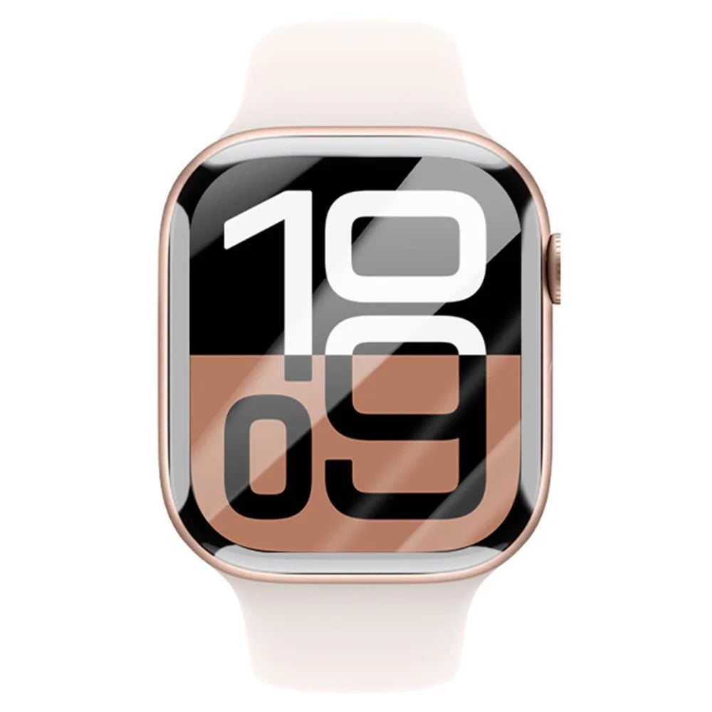 RURIHAI For Apple Watch Series 11 42mm / 10 42mm Screen Protector 3D UV Liquid High Aluminum-Silicon Glass Film - 3