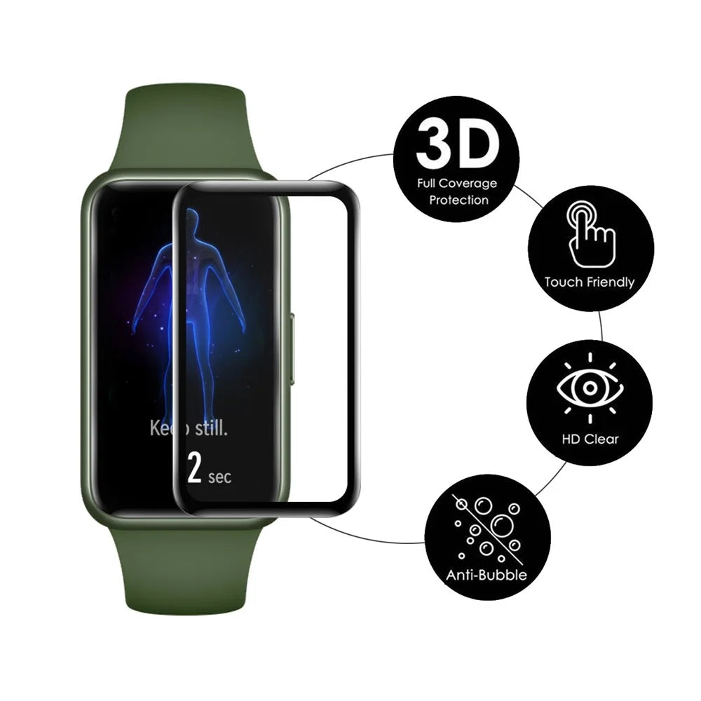 ENKAY HAT PRINCE For Xiaomi Smart Band 9 Active 2Pcs Screen Protector   3D Curved PC + PMMA Ultra Clear Film - Transparent - 2