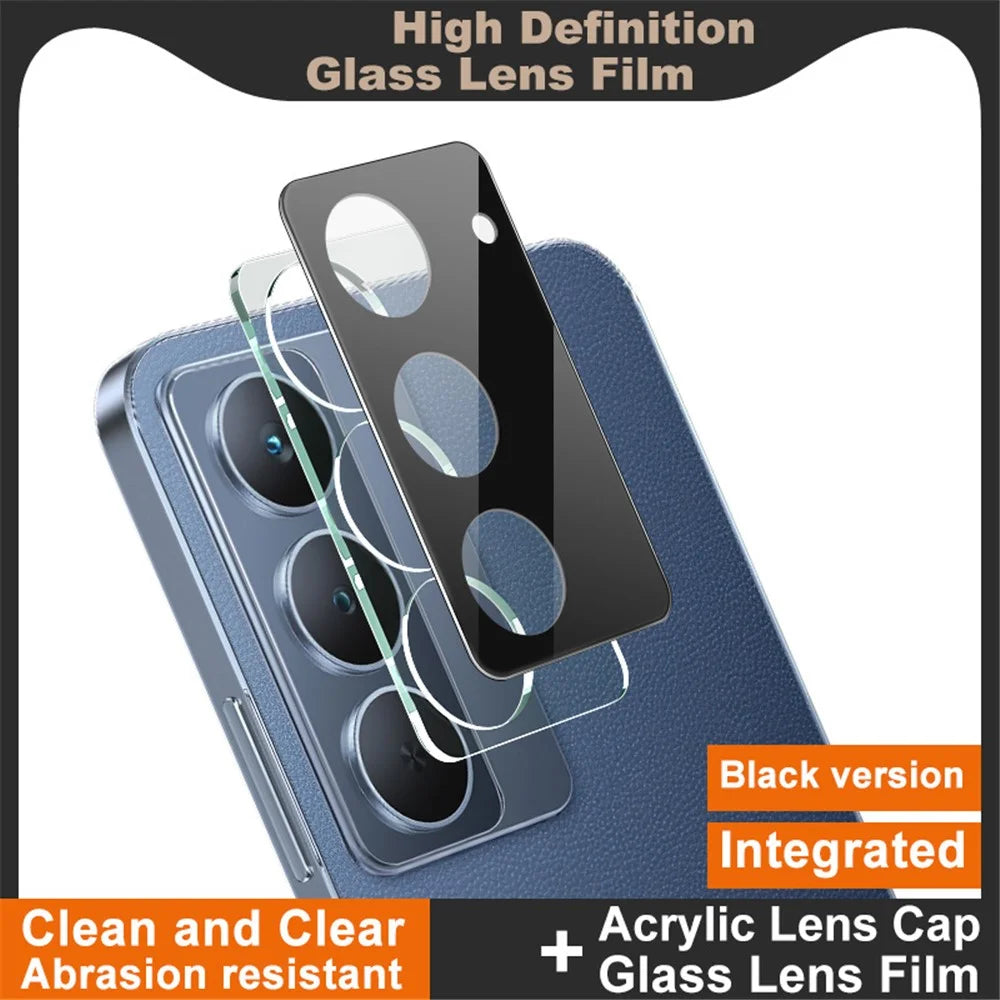 IMAK For Realme P3x 5G Tempered Glass Lens Film + Acrylic Cap (Black Version) - 2