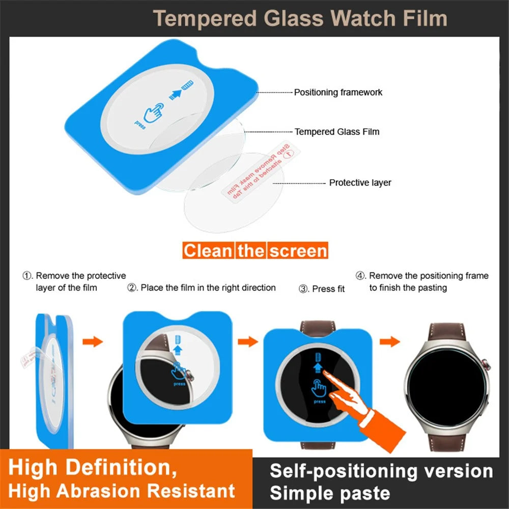 IMAK For Garmin Fenix 8 47mm Tempered Glass Screen Protector with Installation Tool - 5