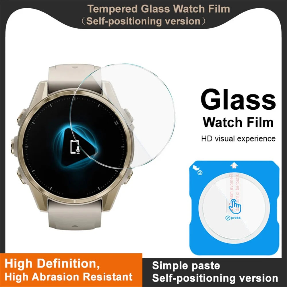 IMAK For Garmin Fenix 8 51mm Tempered Glass Screen Protector with Installation Tool - 4