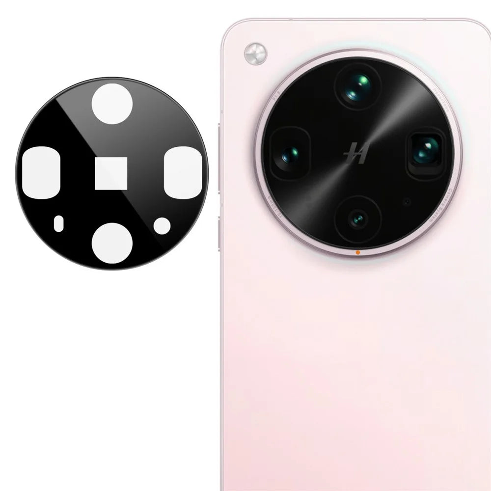 IMAK For Oppo Find X8 Ultra 5G Camera Lens Protector Tempered Glass HD Clear Lens Film (Black Version) - 1