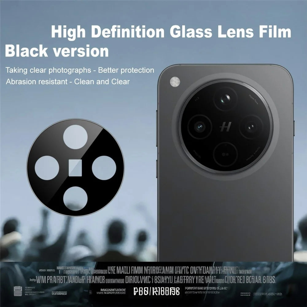 IMAK For Oppo Find X8s+ 5G Camera Lens Protector Tempered Glass HD Clear Lens Film (Black Version) - 2