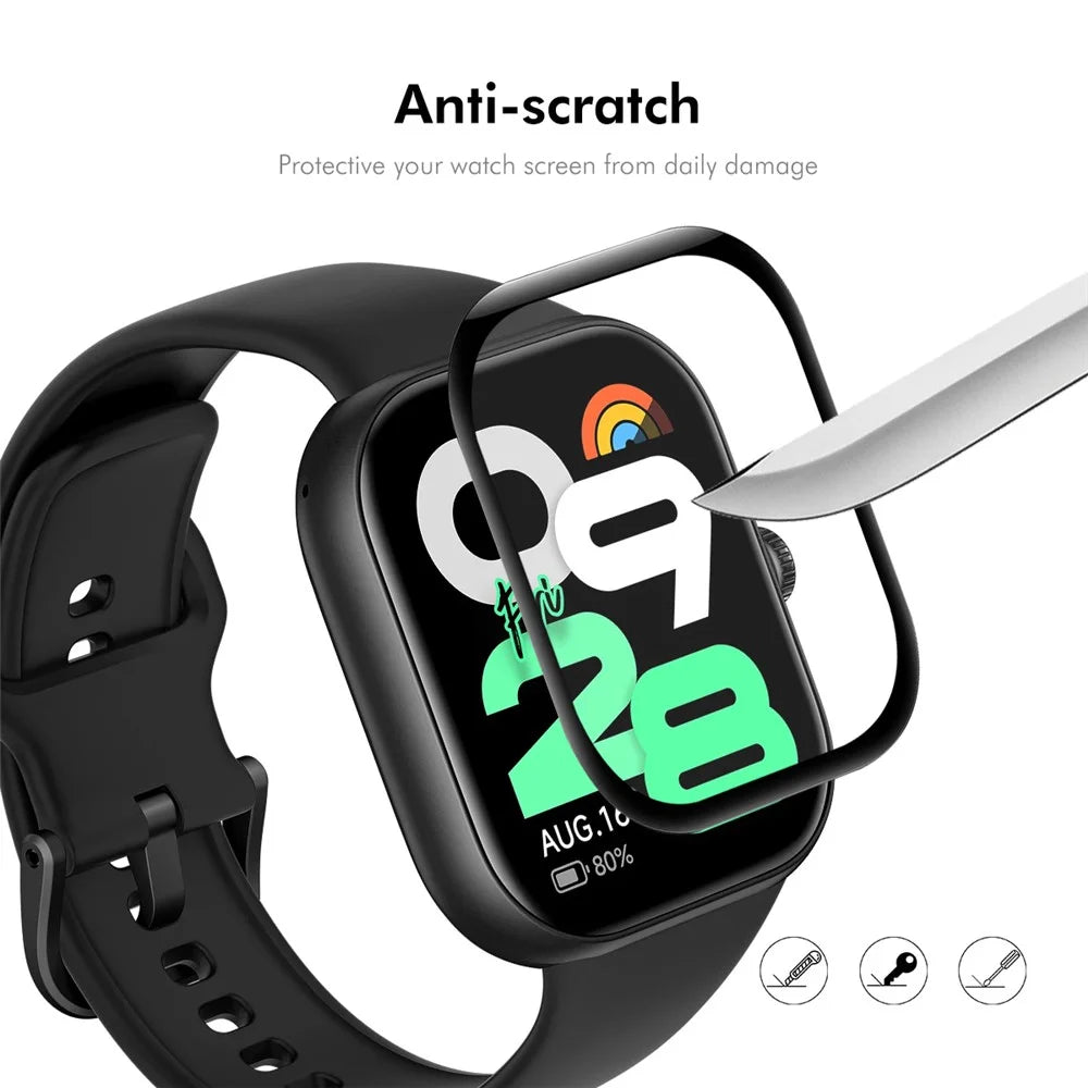 ENKAY HAT PRINCE For Xiaomi Redmi Watch Move 2Pcs Screen Protector   3D Curved PC + PMMA Ultra Clear Film - Black - 6