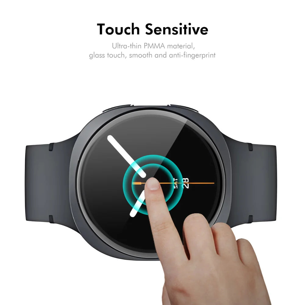 ENKAY HAT PRINCE For Samsung Galaxy Watch8 40mm Screen Protector   3D Curved PC + PMMA Ultra Clear Film - Transparent - 4