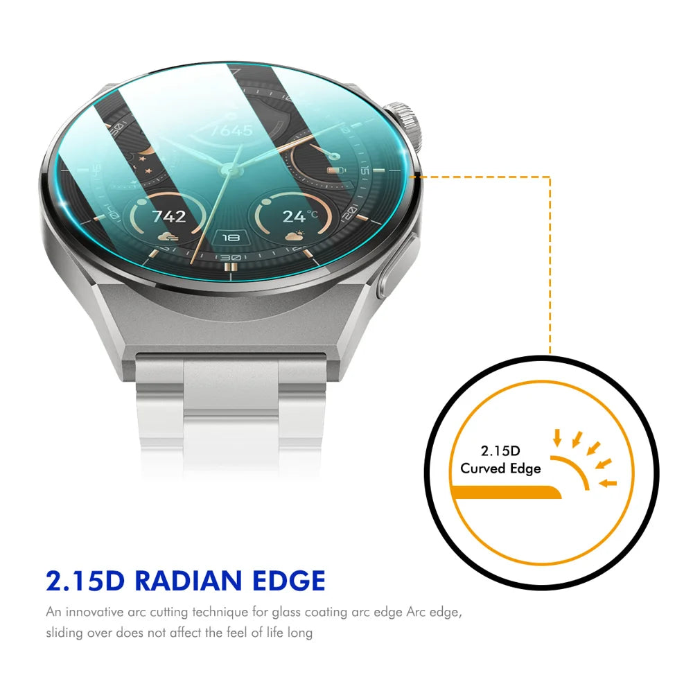 ENKAY HAT PRINCE For Samsung Galaxy Watch8 Classic 46mm Screen Protector   9H High Aluminum-Silicon Glass Film - Transparent - 3