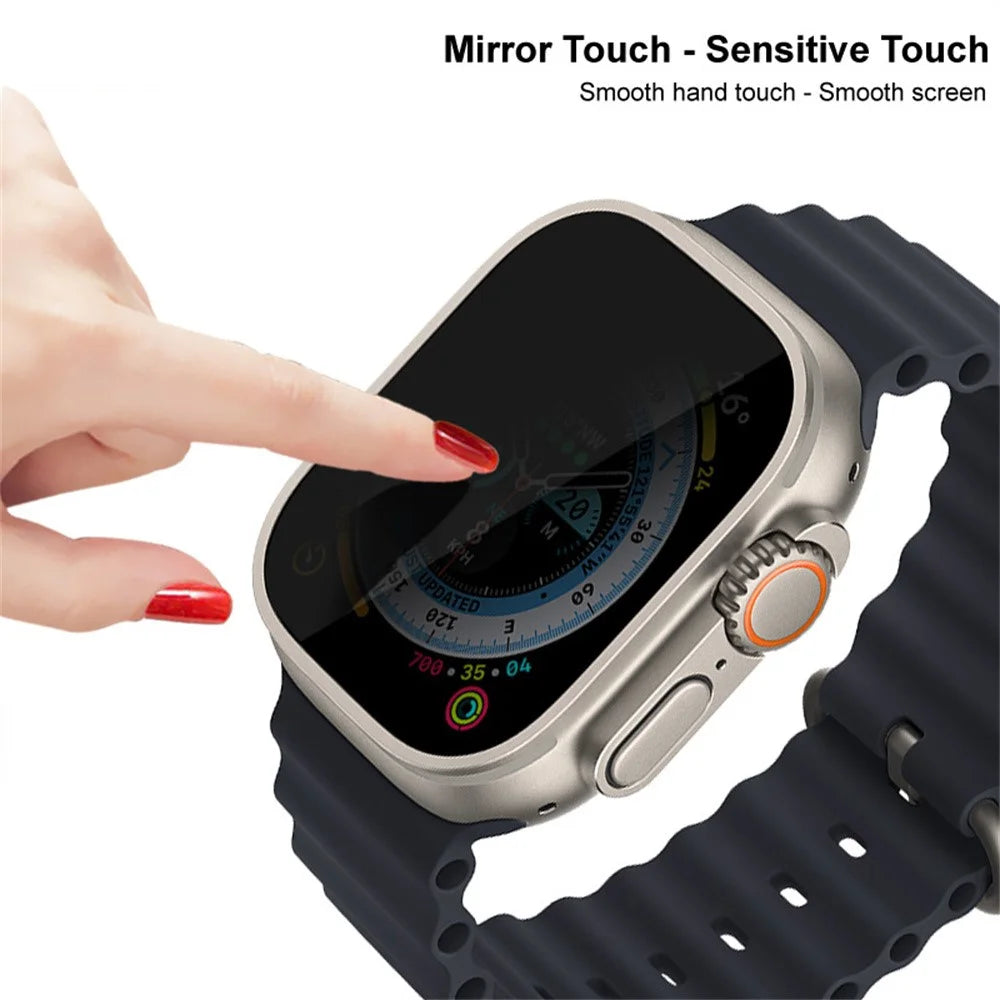 IMAK Anti Peep Watch Film for Apple Watch Ultra 3  /  Ultra 2  /  Ultra 49mm Privacy Screen Protector Full Coverage Tempered Glass - 6