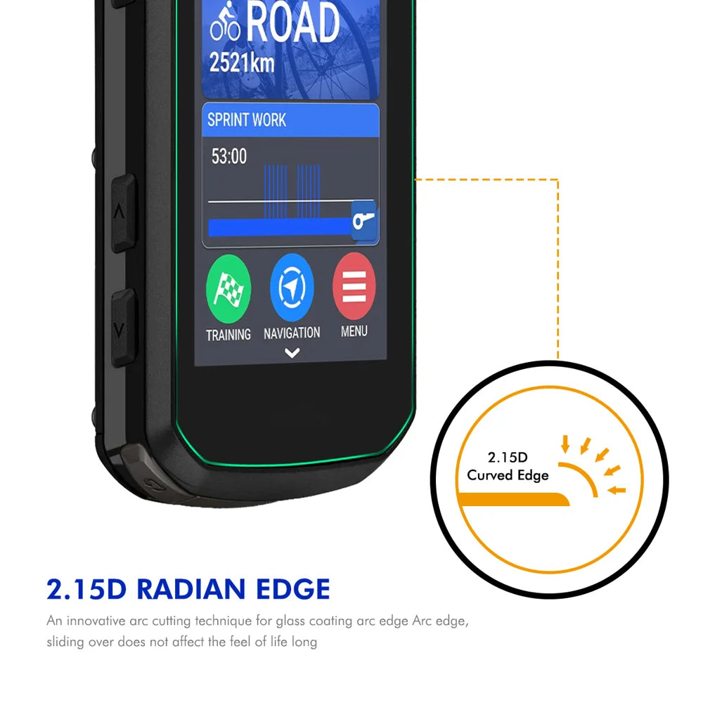 ENKAY HAT PRINCE For Garmin Edge 550 / Garmin Edge 850 2Pcs Screen Protector   9H High Aluminum-Silicon Glass Film - Transparent - 3