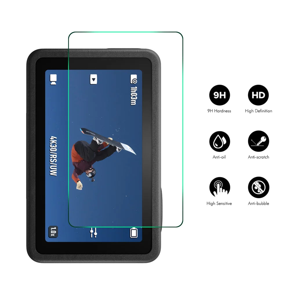 ENKAY HAT PRINCE For DJI Osmo Action 6 Screen Protector   9H High Aluminum-Silicon Glass Film - Transparent - 2