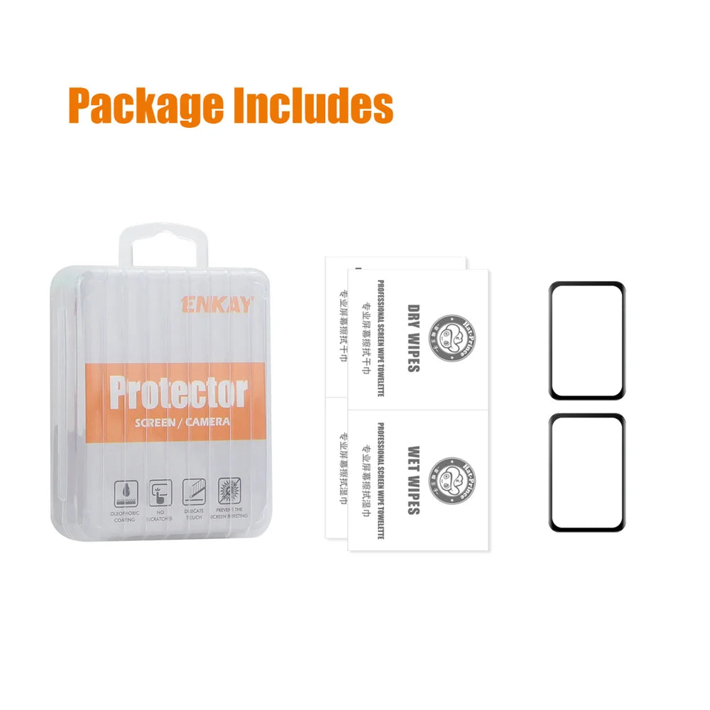 HAT PRINCE for Xiaomi Smart Band 10 Pro 2Pcs Screen Protector ENKAY  3D Curved PC + PMMA Ultra Clear Film - Black - 7