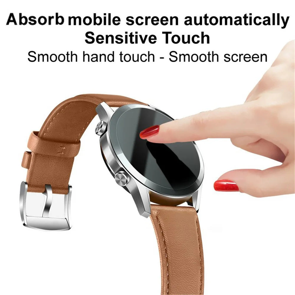 IMAK Wear-Resistant Organic Glass Sensitive Touch Watch Screen Protector Film for Huawei Watch GT 2 Pro Sport/Classic/ECG - 4