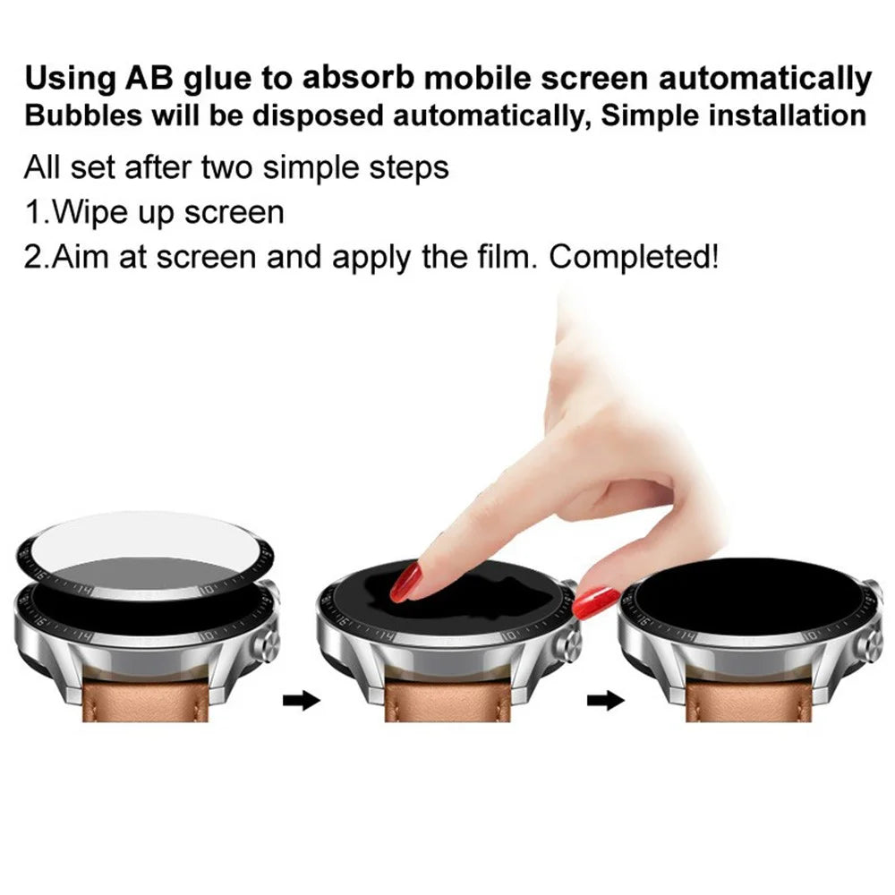 IMAK Wear-Resistant Organic Glass Sensitive Touch Watch Screen Protector Film for Huawei Watch GT 2 Pro Sport/Classic/ECG - 5