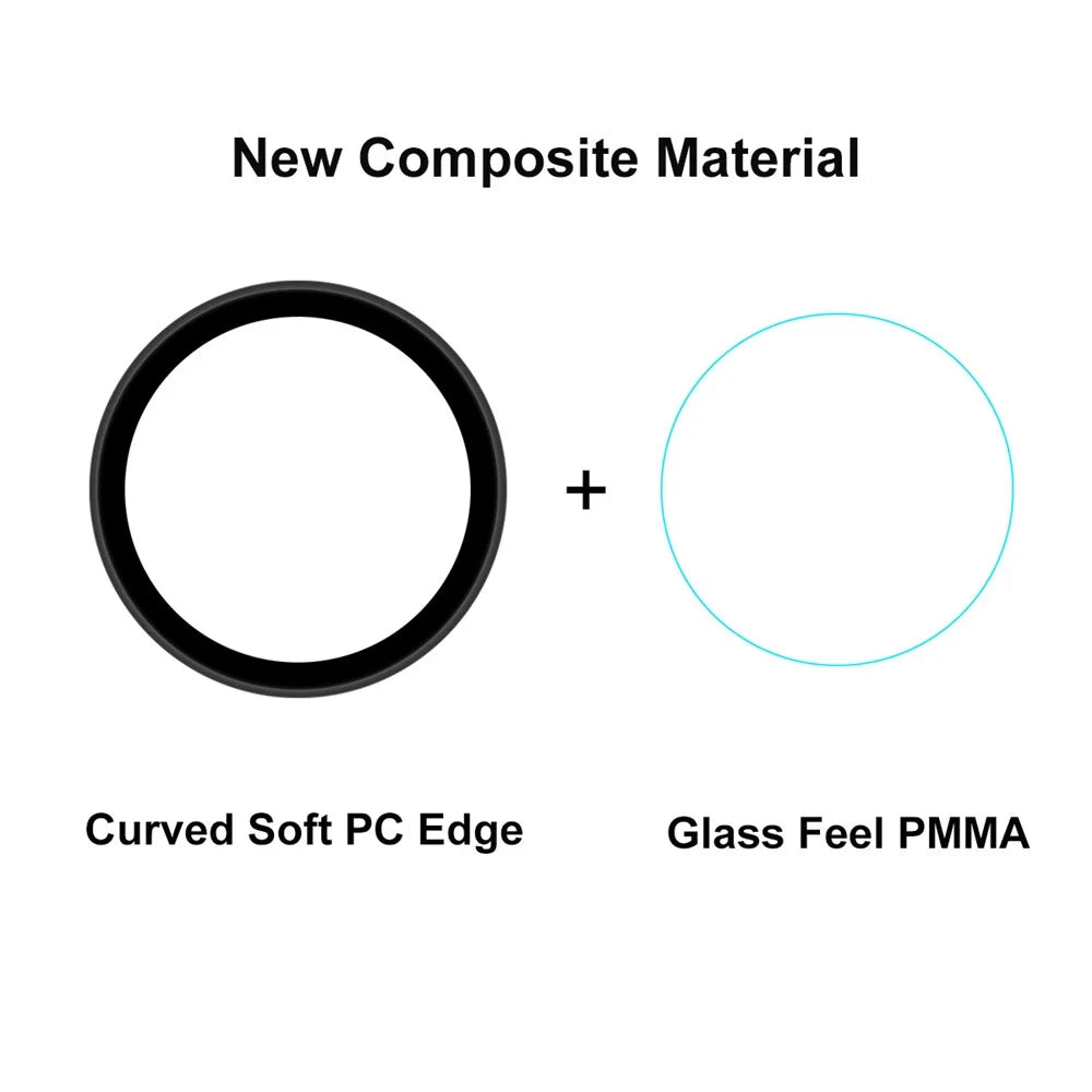 2Pcs ENKAY HAT PRINCE 3D Curved Soft PC Edge + PMMA Full Coverage HD Clear Tempered Glass Film for Samsung Galaxy Watch4 44mm - 3
