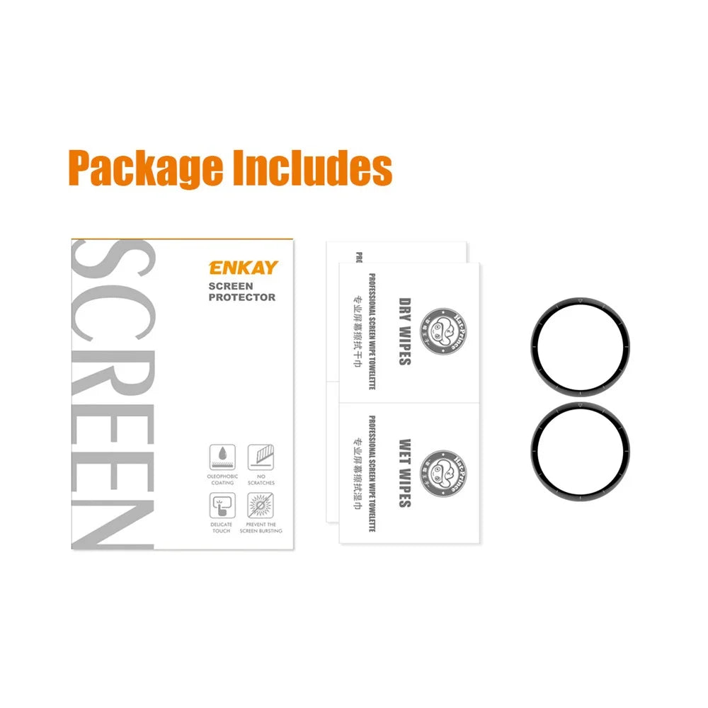 ENKAY HAT PRINCE 2Pcs/Set For Huawei Watch GT 3 Pro 46mm No Bubble Soft PC Edge Screen Protector, PMMA 3D Curved Full Covering HD Screen Film - 6