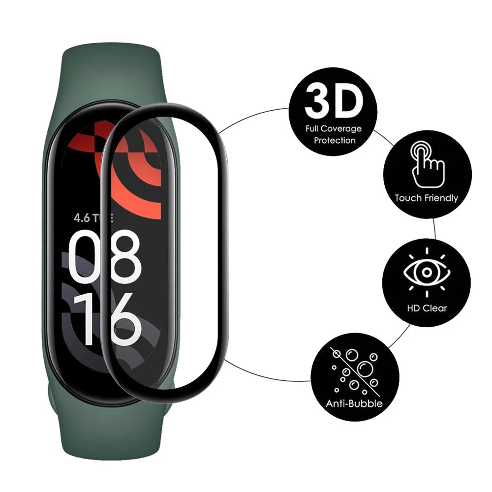 ENKAY HAT PRINCE For Xiaomi Mi Band 7 Full Screen Protector 3D Curved Soft PC Edge + PMMA HD Clear Protective Film - 2